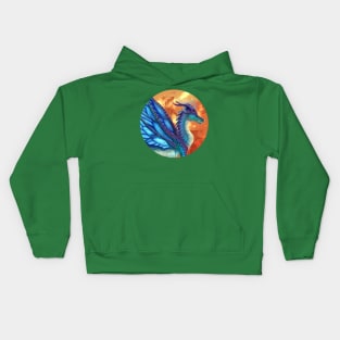 Wings of Fire - Blue Kids Hoodie